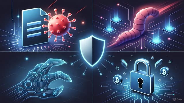 Differences Between a Virus, Worm, Trojan, and Ransomware